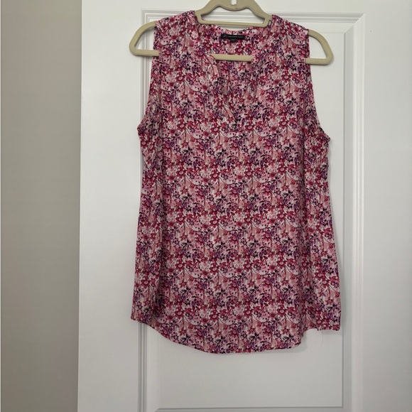 Adrianna Papell Tops - Adrianna Papell Pink Floral Blouse